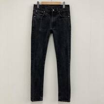 Nudie Jeans LEAN DEAN スキニージーンズ ストレッチ ブラック 黒 W29 ヌーディージーンズ スリム テーパード デニムパンツ 3030052_画像1