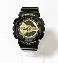 【質屋 尾張屋商店 東京】 ☆仕上済☆ カシオ G-SHOCK GA-110GB メンズ腕時計 クォーツ 黒金 デジアナ_画像1