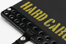 Hard Cargo ハードカーゴ マッドフラップ(バン専用) ブラックアルマイト×カーキロゴ(エブリイバン用)(DA17V) アルミプレート＆ベルト付き_画像3