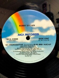 BOBBY BROWN - MY PREROGATIVE【12inch】1988' Us Original/New Jack Swing