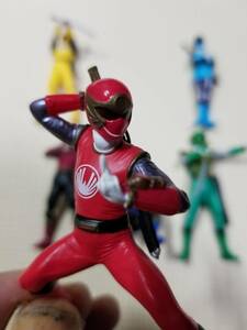 ga автомобиль 6 body Bandai gashapon power ranger Ninja Storm 6bodys.