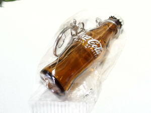 デットストック　袋入り コカコーラ フランスアンティーク キーホルダー coke cola フレンチ　ガラス　瓶　ボトル　オリンピック　ブルボン