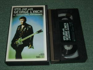 ★即決★ギター教則ビデオ【ジョージ・リンチ/OPEN JAM with GEORGE LYNCH】■タブ譜欠品