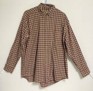 旧タグ　90s J.CREW ジェイクルー　長袖シャツ　ボタンダウンシャツ　オールマンタグ　 90年代　 USA アメリカ古着　OLD vintage