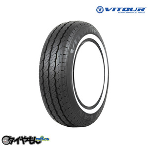 送料無料 ヴィツァー CARGO VAN WSW 215/75R16 C-10PR 116/114R 16インチ サマータイヤ 1本のみ VITOUR カーゴバンWSW ホワイトリボン