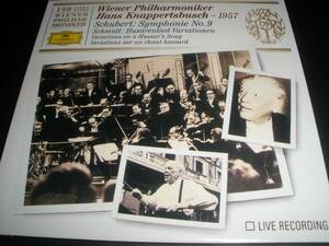 クナッパーツブッシュ シューベルト 交響曲 9 フランツ・シュミット 変奏曲 ウィーン・フィル 1957 オリジナル 紙ジャケ 美品