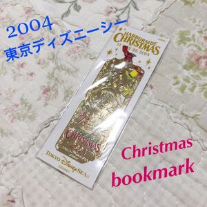 匿名配送☆新品☆東京ディズニーシー クリスマス ブックマーク☆Disney 非売品 しおり