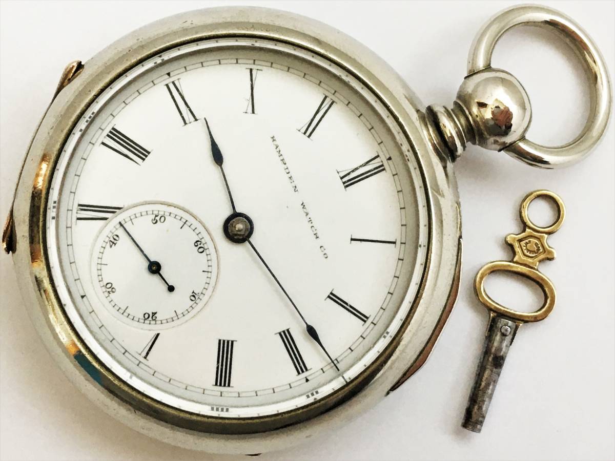即出荷】 ハンプデン アンティーク 懐中時計 1908年 手巻き ゴールド