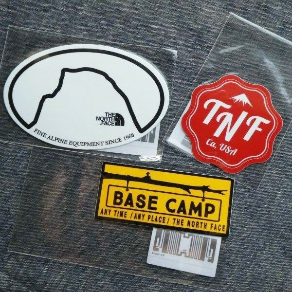 3枚セット TNF Print Sticker NN32229 SBH 新品 ステッカー PVC素材 防水