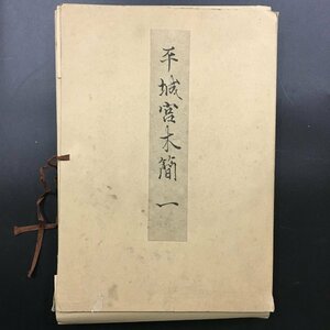 大型本『平城宮木簡　１　平城宮発掘調査報告５　奈良国立文化財研究所史料第５冊』　昭和44年　真陽社　　　歴史　資料