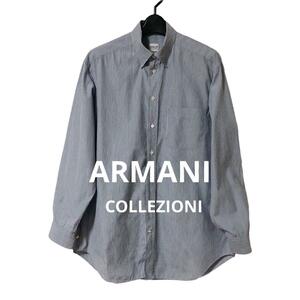 ARMANI COLLEZIONI アルマーニコレツォーニ　ストライプ　シャツ　長袖