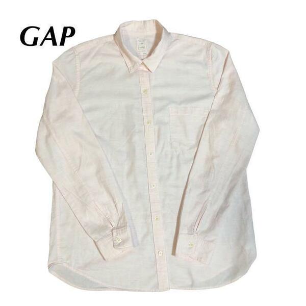 GAP ギャップ　メンズ　シャツ　長袖　ピンク　コットン　M