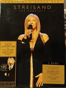 ●送料込●3枚組 DVD 日本語字幕【　THE CONCERTS - Barbra Streisand 】バーブラ・ストライサンド 3DVD