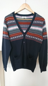 ☆ A.V.V Homme Michelle Cran Navy Cardigan L Размер красивые товары ☆