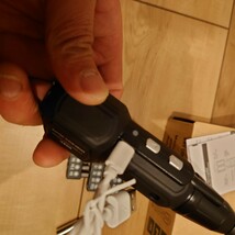 電動ドライバー 小型 高輝度LEDライト USB充電式 3.6V 超軽量 黒 LEDライト_画像4