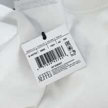 未使用品 モスキーノ MOSCHINO ロゴ プリント アシンメトリ Tシャツ カットソー 半袖 40 ホワイト 白 A0703 レディース_画像8