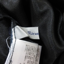 リランドチュール Rirandture フレアスカート ギャザー ミモレ ロング 刺繍 1 黒 ブラック /YI レディース_画像5