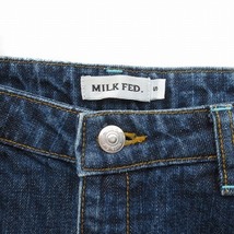 ミルクフェド MILKFED. パンツ ジーンズ デニム ストレート S 青 ブルー レディース_画像3