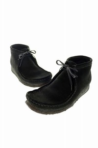 クラークス clarks ワラビー スエード 081313292 UK9G 黒【ブランド古着ベクトル】230304 メンズ