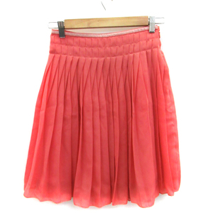 e Spee Be SPB pleated skirt knee height S salmon pink /SM12 lady's 