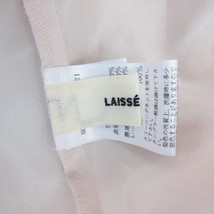 レッセパッセ LAISSE PASSE ワンピース ひざ丈 半袖 ラウンドネック フレアスリーブ 花柄 36 ピンク /YM19 レディース_画像6