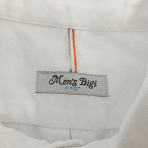 メンズビギ MEN'S BIGI シャツ 七分袖 ボタンダウン コットン ホワイト 白 3 メンズ_画像6