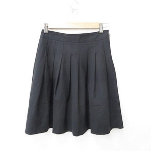  theory theory skirt tuck Flare knee height black black XO lady's 