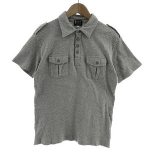  Takeo Kikuchi TAKEO KIKUCHI polo-shirt short sleeves cotton gray 2 men's 