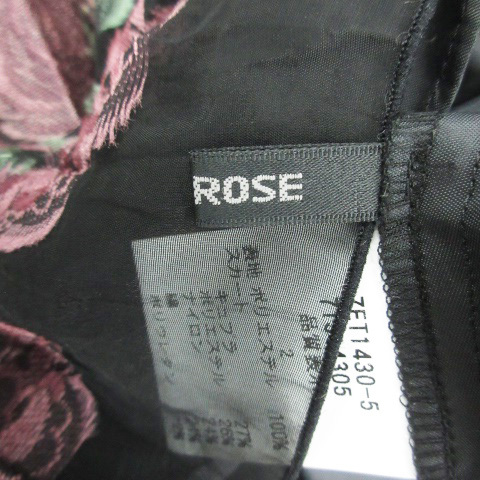 レストローズ L'EST ROSE キャミソールワンピース ひざ丈 花柄 リボン