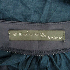 イミット オブ エナジー レイビームス emit of energy Ray Beams チュニック スリットネック 半袖 紺 ネイビー 黒 ブラック レディースの画像4