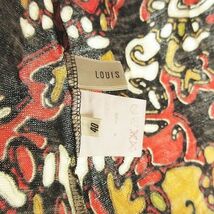 ルイフェロー LOUIS FERAUD ハイネック タートル ニット セーター ラインストーンロゴ 総柄 × ロゴ入り 40 日本製 カットソー IBO36_画像5