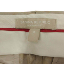 バナナリパブリック BANANA REPUBLIC パンツ スリム ストレッチ 裾スリット コットン混 総柄 シャンパンゴールド ベージュ 0 レディース_画像7