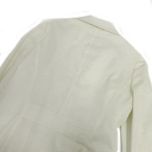エフデ ef-de ジャケット テーラードカラー 七分袖 シングル 1B コットン混 オフ白 11 レディース_画像8
