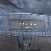 サクラ SACRA カーゴパンツ テーパード 38 紺 ネイビー /CT レディース_画像6