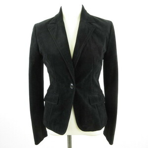  Ined INED tailored jacket длинный рукав чёрный 7 *T434 женский 