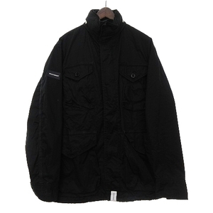 ディセンダント DESCENDANT 19AW BALBOA WEATHER JACKET ミリタリージャケット M-65タイプ コットン 黒 ブラック 1 S位 メンズ