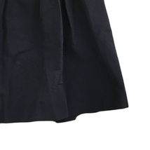 エムプルミエ ブラック M-Premier BLACK スカート フレア 膝丈 タック 無地 38 紺 ネイビー レディース_画像3