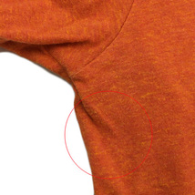 エディフィス EDIFICE Tシャツ カットソー プルオーバー クルーネック 無地 半袖 44 オレンジ メンズ_画像6