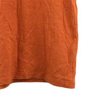 エディフィス EDIFICE Tシャツ カットソー プルオーバー クルーネック 無地 半袖 44 オレンジ メンズ_画像3