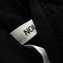 ノーリーズ Nolley's フレアスカート ひざ丈 38 ナイロン 黒 ブラック /HO53 レディース_画像5