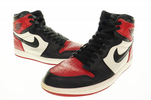 ナイキ NIKE AIR JORDAN 1 RETRO HIGH OG BRED TOE 2018 29cm 555088-610 エアジョーダン レトロ ハイ ブレッド トゥ 230310 メンズ