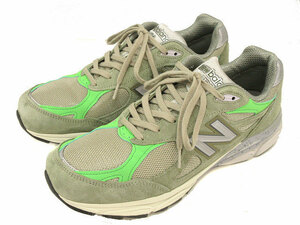  New balance NEW BALANCE ×PattapataM990PP3 990v3 спортивные туфли USA производства 29.5cm оливковый обувь обувь мужской 