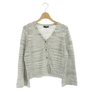 セオリー theory 20SS SIGNAC VNECK CARDI ニット カーディガン 長袖 ショート Vネック S 白 黒 ホワイト ブラック /AA レディース