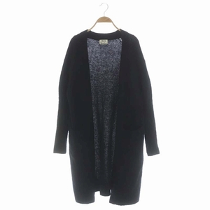  Acne s Today oz Acne Studios RAYA MOHAIR knitted gown long cardigan long sleeve V neck wool .XXS black black lady's 