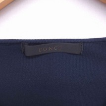 フォンセ FONCE カットソー Tシャツ Vネック 無地 シンプル 七分袖 ネイビー 紺 /TT28 レディース_画像3