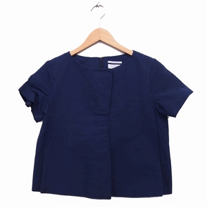 グリード インターナショナル GREED International カットソー Tシャツ 半袖 コットン シンプル S ネイビー 紺 /KT31 レディース