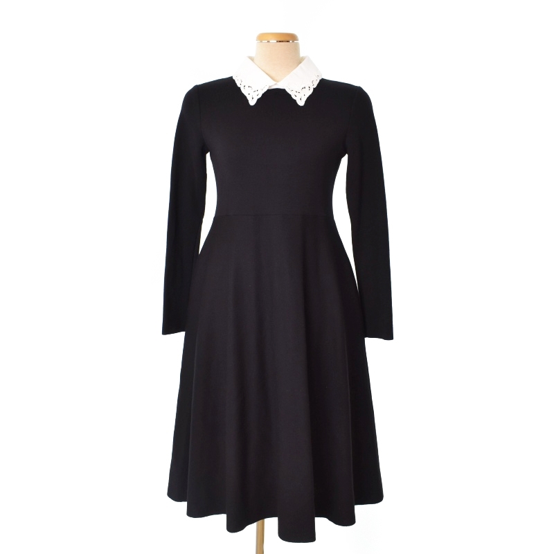 新品同様 定価12万♡FOXEY 最高級 パウダリーチェックニットワンピース