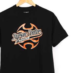 ST3028 ギルダン GILDAN Tシャツ M 肩44 Byron Center サッカー メール便可 xq