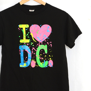 MT2029 I LOVE D.C Tシャツ S 肩44 デルタ DELTA メール便可 xq