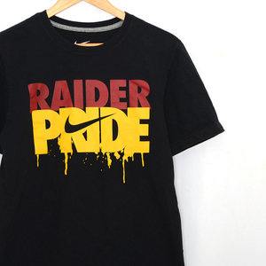 ST3077 ナイキ NIKE Tシャツ S 肩45 RAIDER PRIDE メール便可 xq